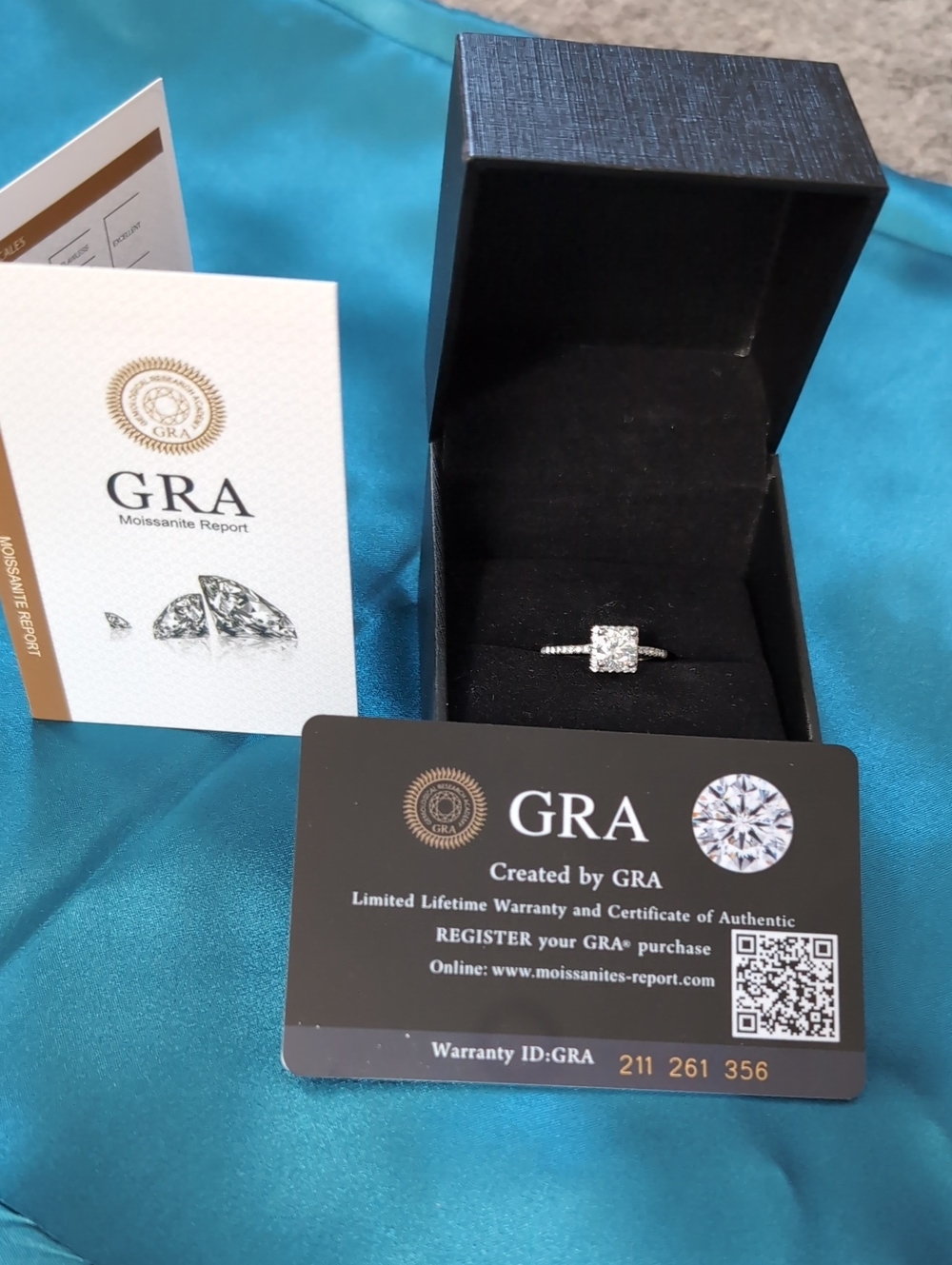 White Solitaire Mossanite Size 7 Halo Ring - Elegant Women's Jewelry